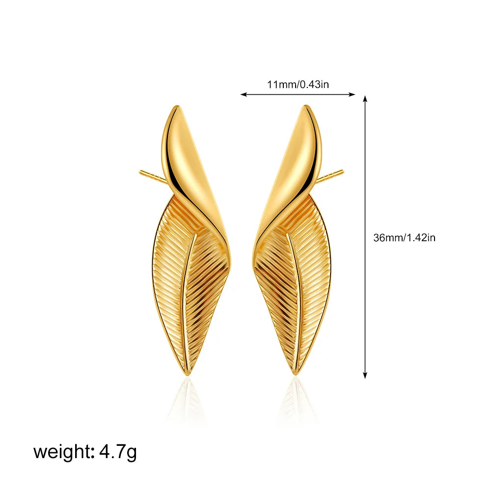 Three-Layer Textured Knot Earrings for Women